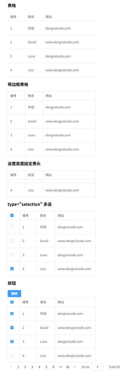 表格